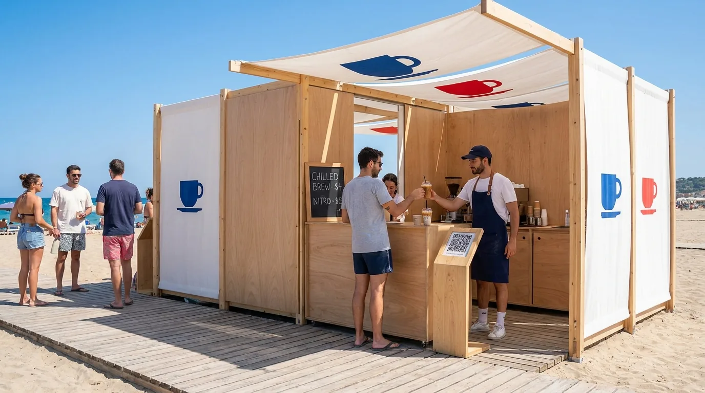 Coffee Break booster booth