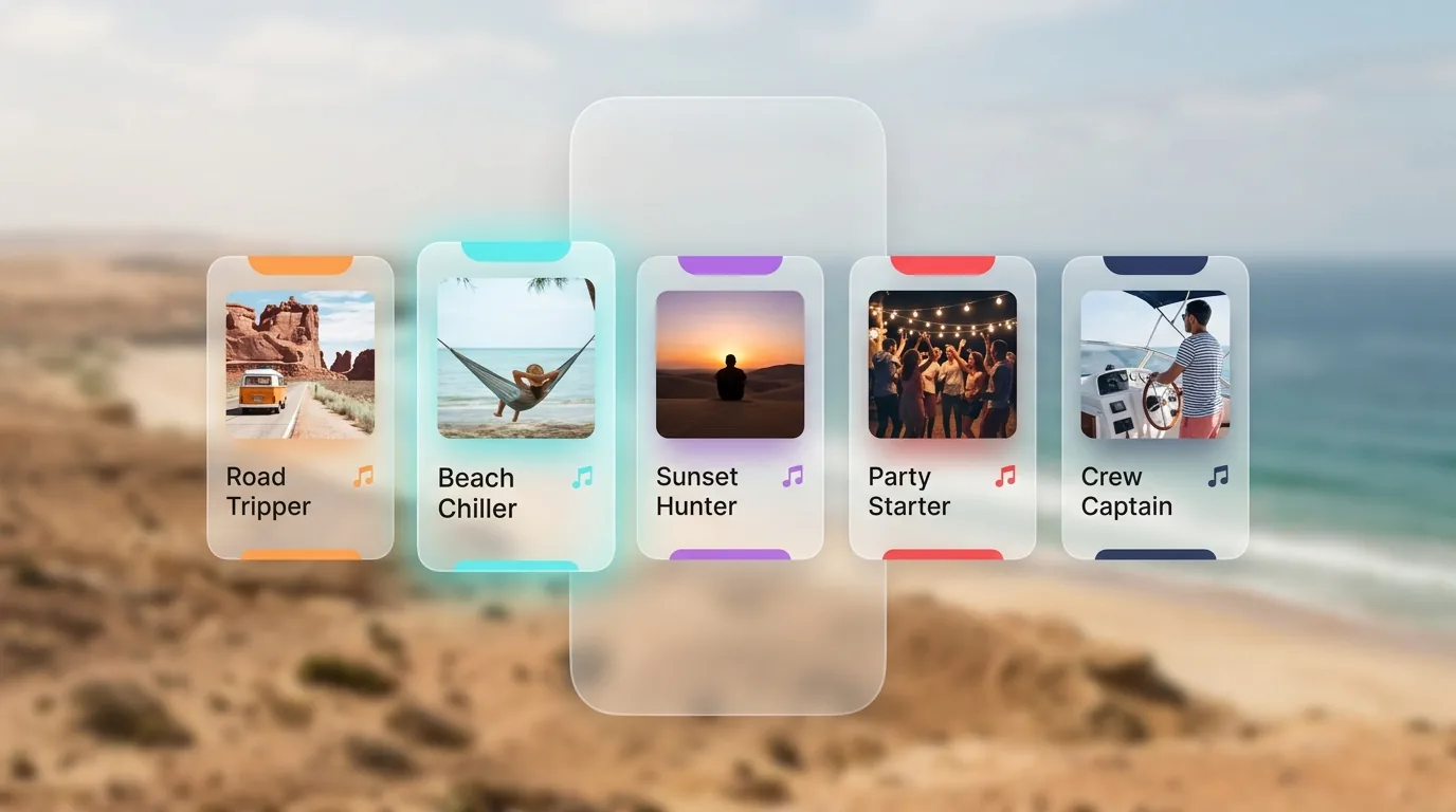 Mood selection mobile visual